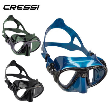 Cressi Nano Ultra Low Volume Free Diving Mask Tempered Glass 2 Window